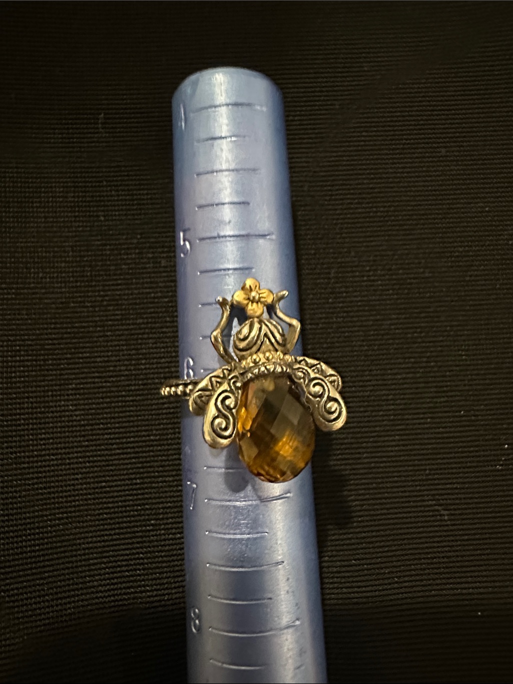 Barbara Bixby Design 925 Sterling Silver & 18k Gold Bee Ring